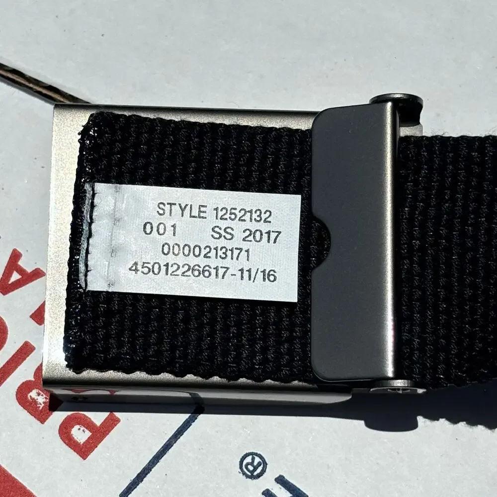 Silver & Black Under Armour Men's Belt